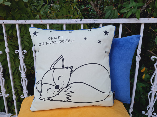 Coussin phosphorescent Petit goupil.