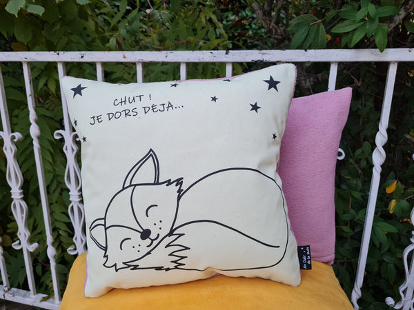 Coussin phosphorescent Petit goupil.