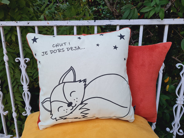 Coussin phosphorescent Petit goupil.