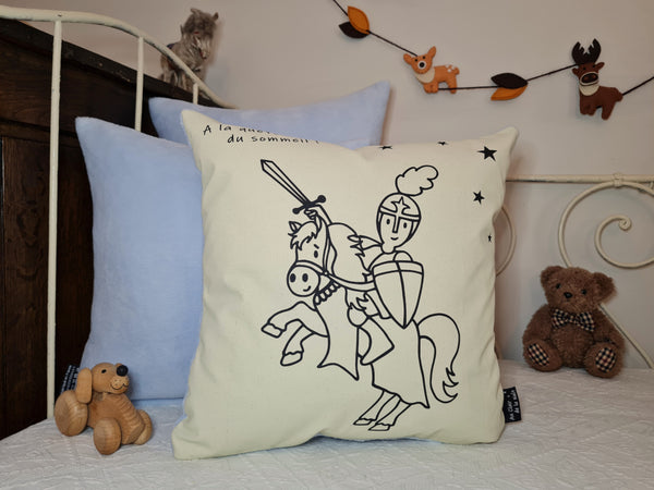 Coussin phosphorescent La quête du sommeil.