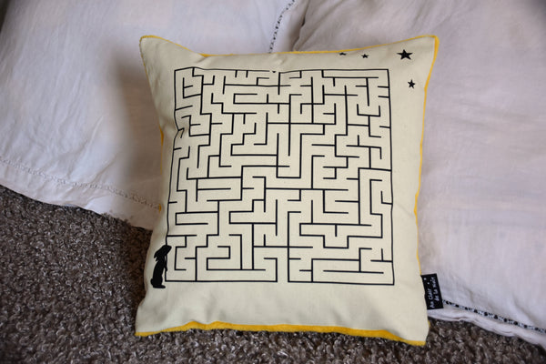 Coussin phosphorescent Labyrinthe.